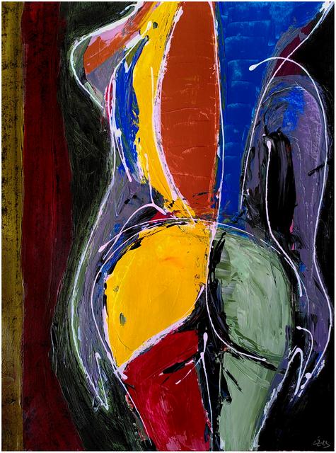 Teka A - 2023 | 49x37,5cm | acrylic, pastel on paper wood panel